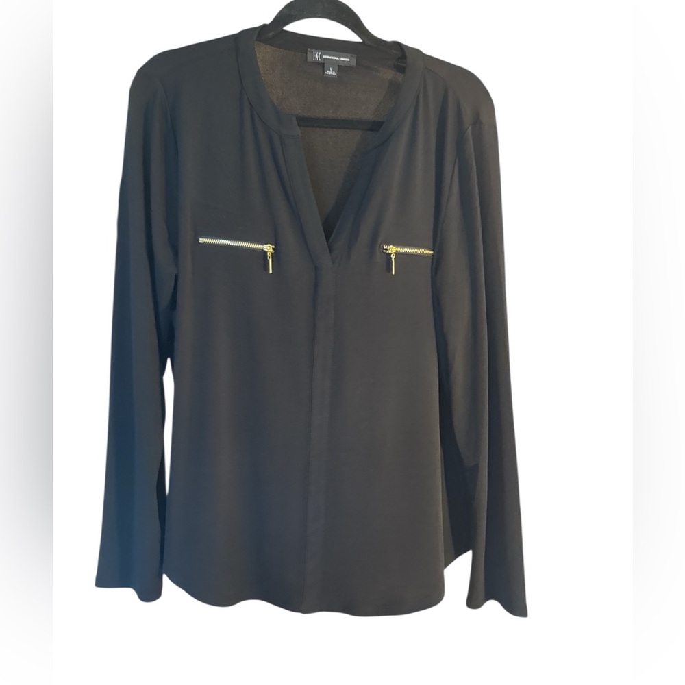 I.N.C. International Concepts Black Blouse